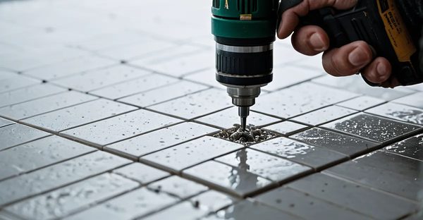 Respect des consignes de perçage pour un carrelage sans risque